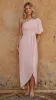 Emma One Sleeve Maxi Dress - Dusty Pink sold by Billy J