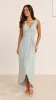 Pamela V Neck Maxi Dress - Sage sold by Billy J