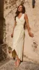 Pamela V Neck Maxi Dress - Yellow sold by Billy J