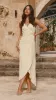 Pamela V Neck Maxi Dress - Yellow sold by Billy J