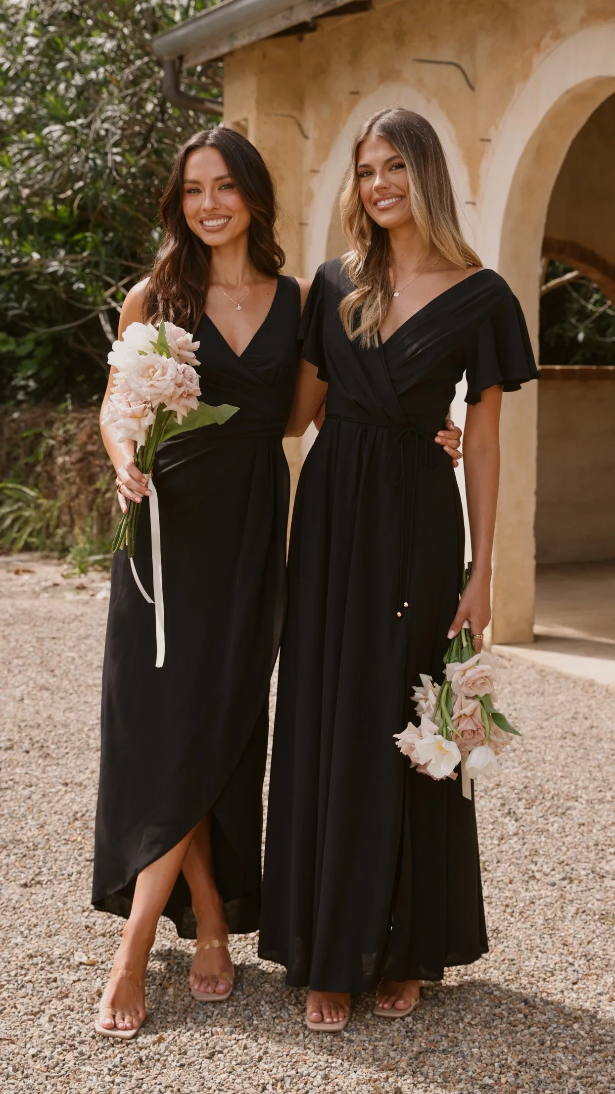 Pamela V Neck Maxi Dress - Black sold by Billy J product image thumbnail 4