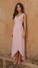 Pamela V Neck Maxi Dress - Dusty Pink sold by Billy J