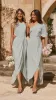 Genevieve Boat Neck Maxi Dress - Sage sold by Billy J