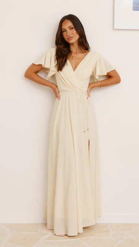Charlize Maxi Dress - Yellow sold by Billy J