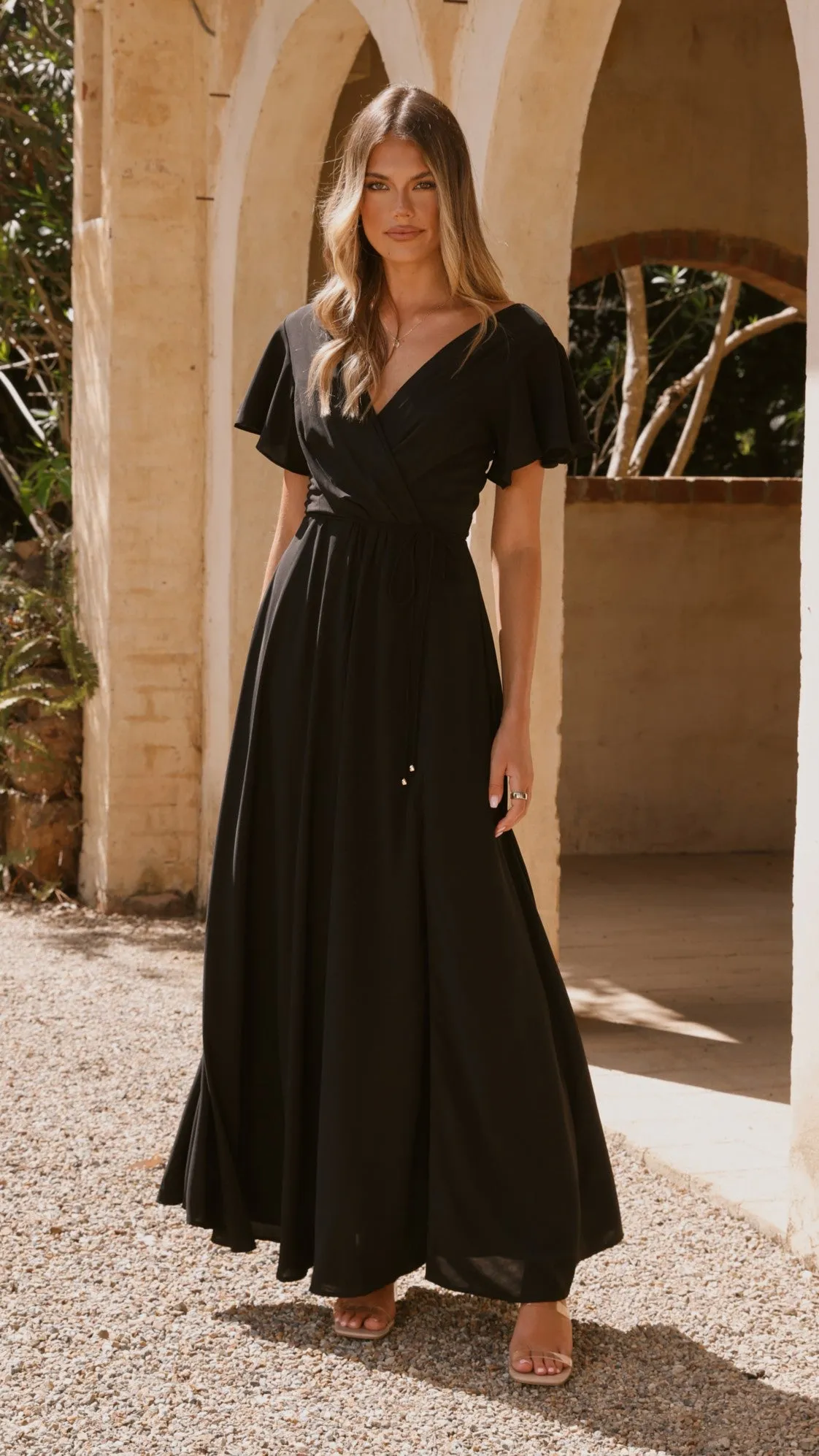 Charlize Maxi Dress - Black sold by Billy J