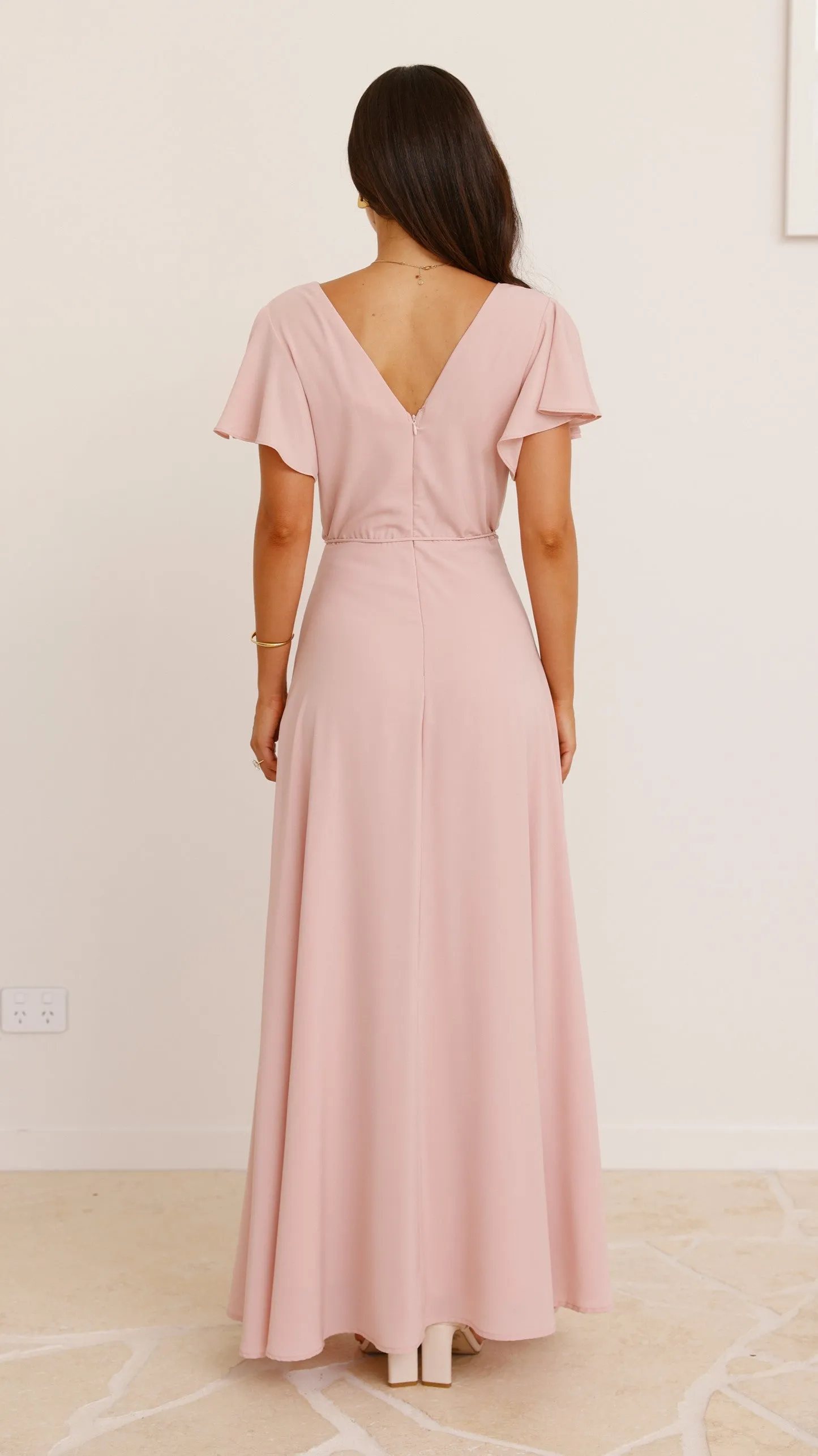 Charlize Maxi Dress - Dusty Pink sold by Billy J product image thumbnail 4