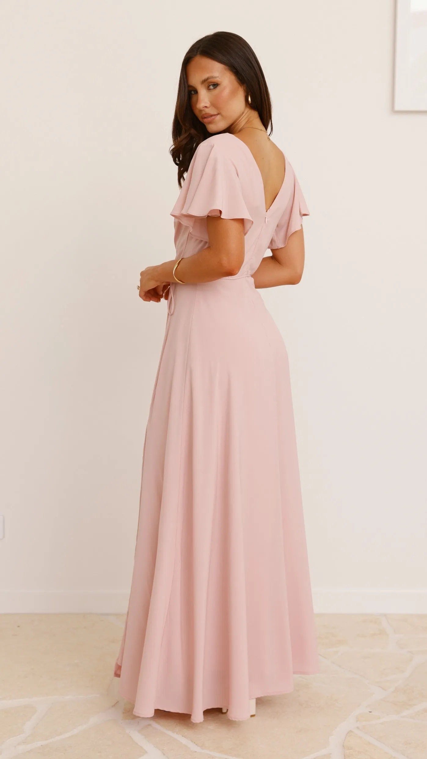 Charlize Maxi Dress - Dusty Pink sold by Billy J product image thumbnail 5