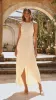 Genevieve Boat Neck Maxi Dress - Yellow sold by Billy J