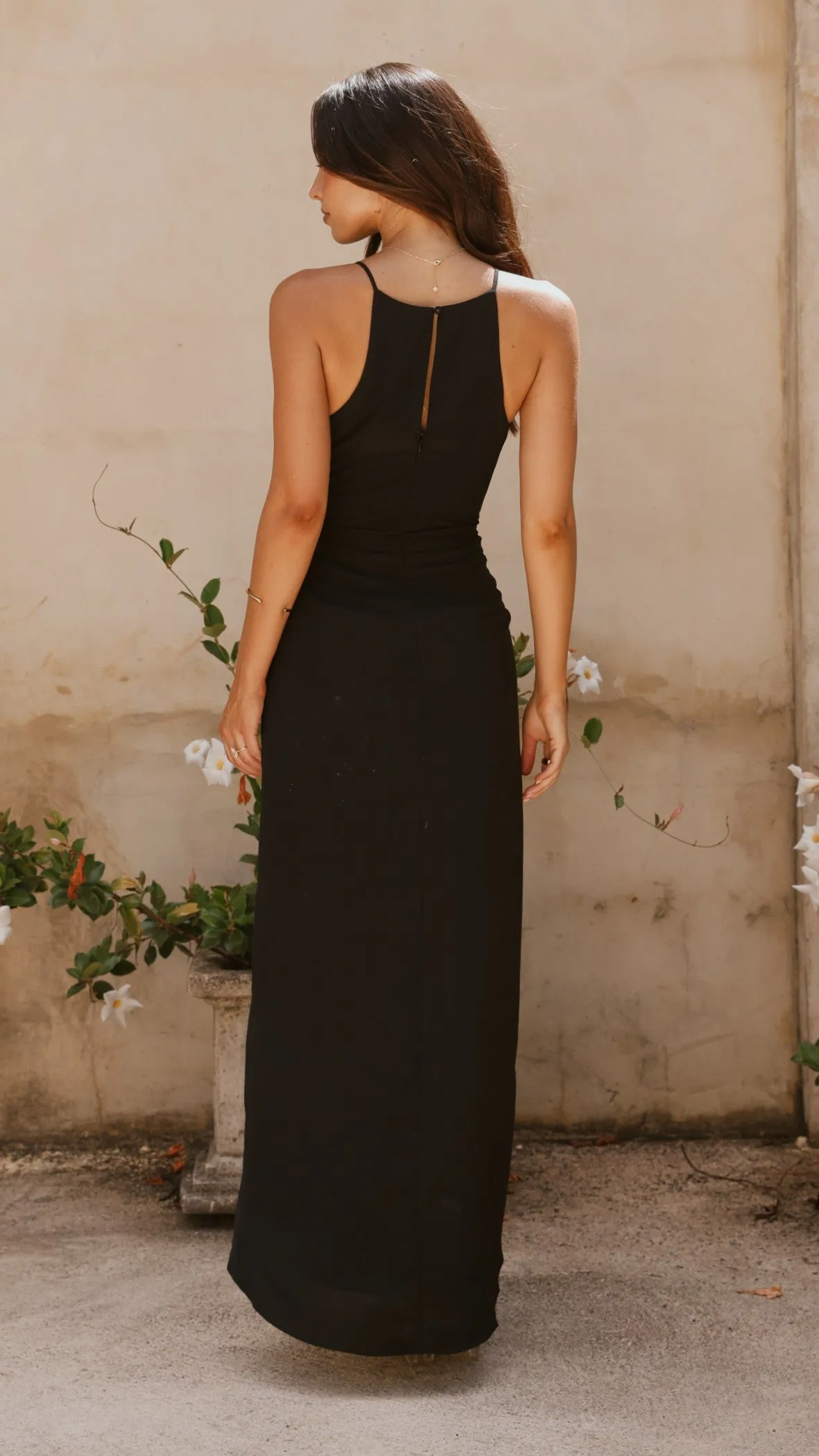 Genevieve Boat Neck Maxi Dress - Black sold by Billy J product image thumbnail 5