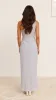 Clara One Shoulder Maxi Dress - Light Grey sold by Billy J