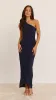 Clara One Shoulder Maxi Dress - Navy sold by Billy J