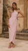 Clara One Shoulder Maxi Dress - Dusty Pink sold by Billy J