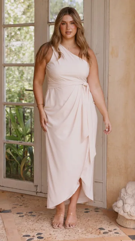 Clara One Shoulder Maxi Dress - Ivory sold by Billy J