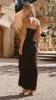 Charlotte Draped Maxi Dress -Black sold by Billy J