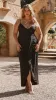Charlotte Draped Maxi Dress -Black sold by Billy J