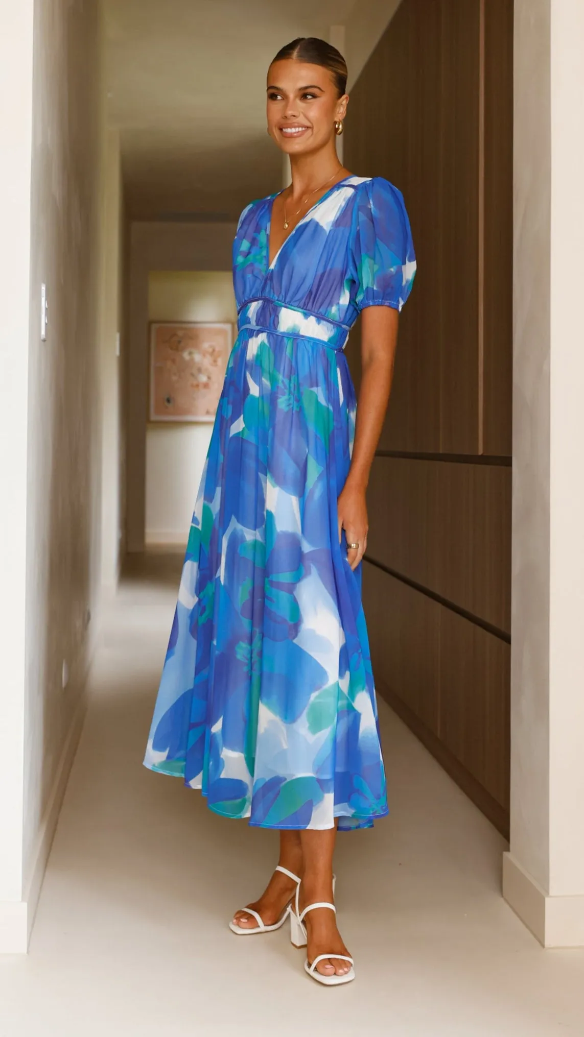 Ilah Maxi Dress - Blue/Green sold by Billy J product image thumbnail 3