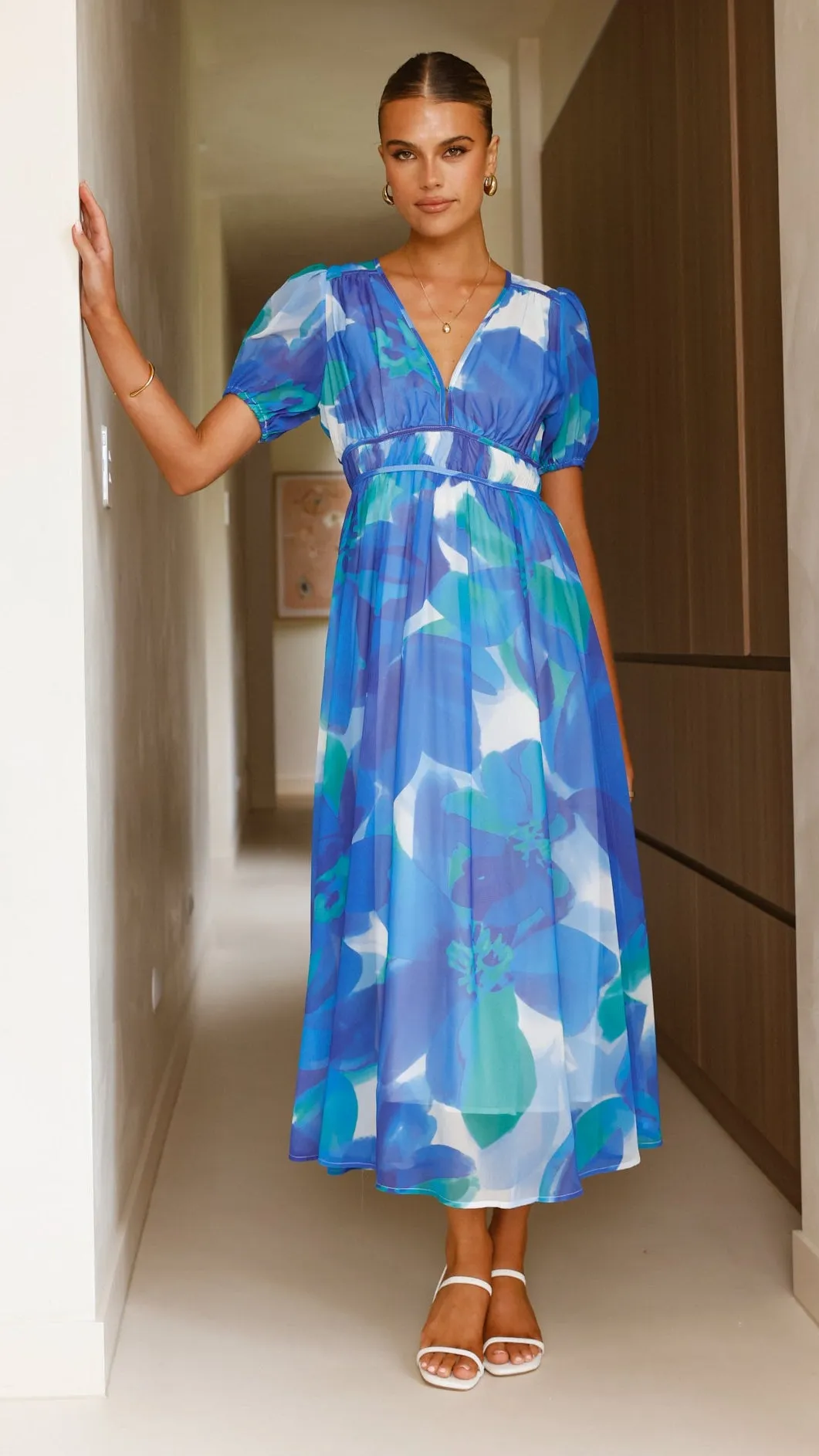 Ilah Maxi Dress - Blue/Green sold by Billy J product image thumbnail 4
