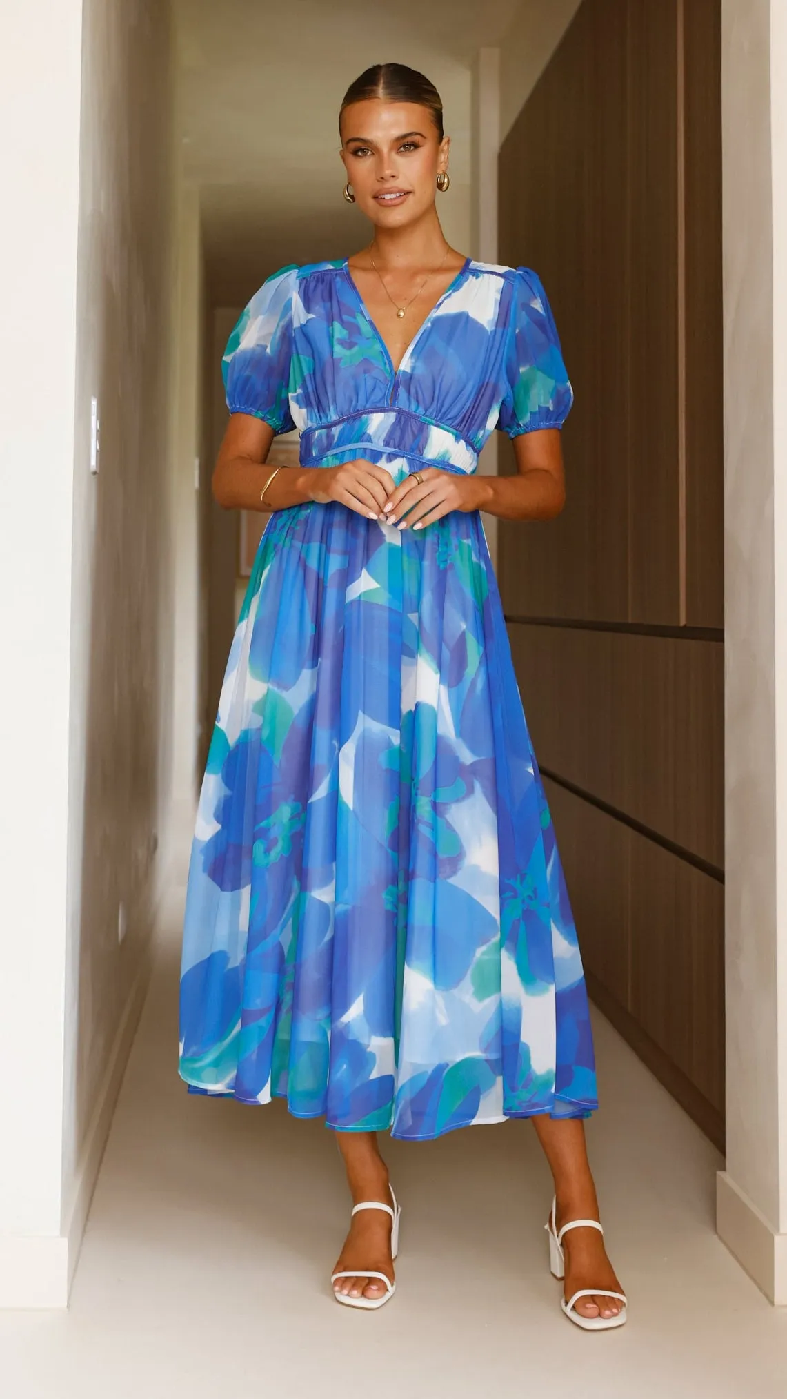 Ilah Maxi Dress - Blue/Green sold by Billy J product image thumbnail 5