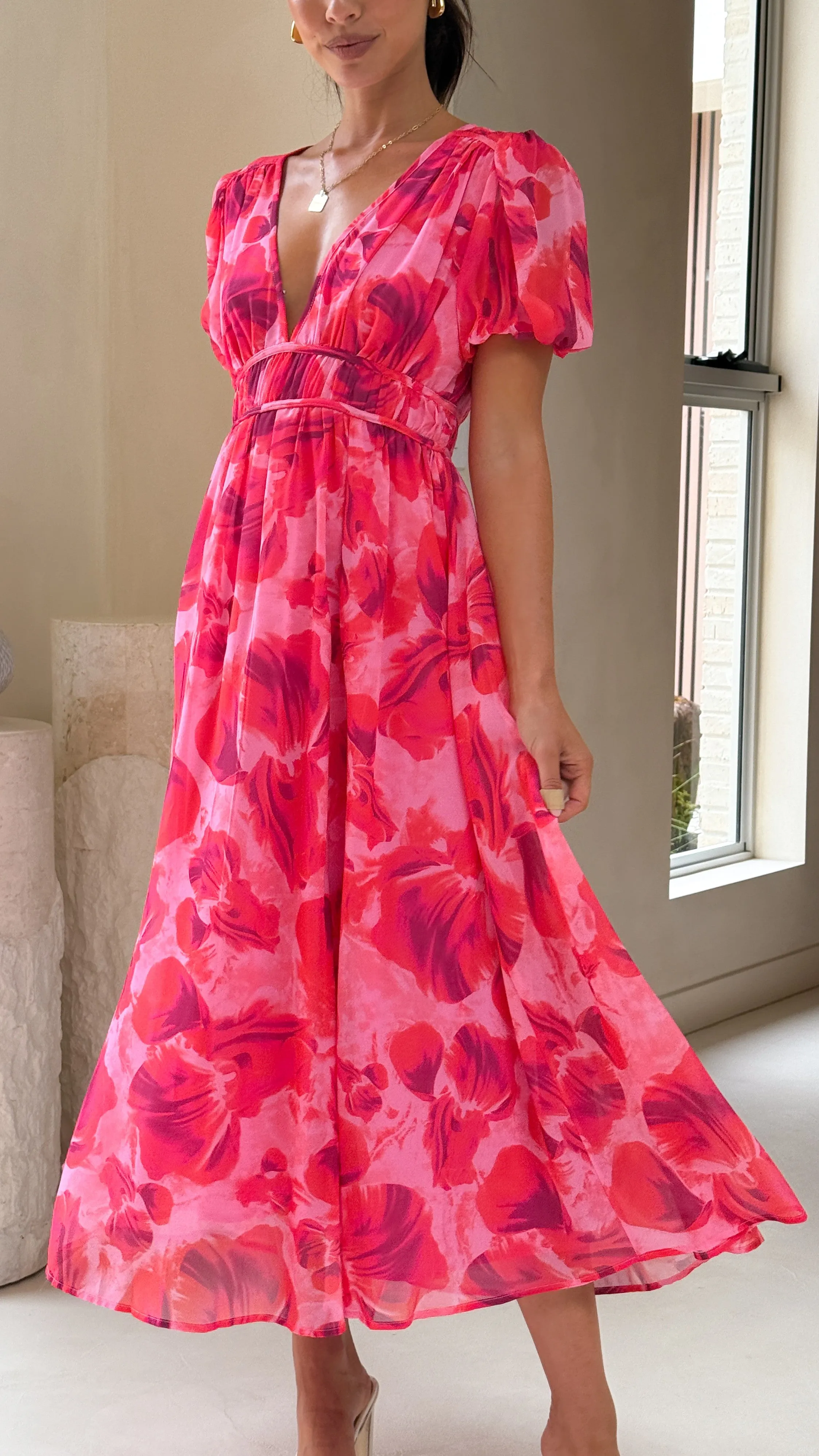 Ilah Maxi Dress - Red/Pink sold by Billy J product image thumbnail 4