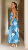 Tessah Maxi Dress - Blue Print sold by Billy J