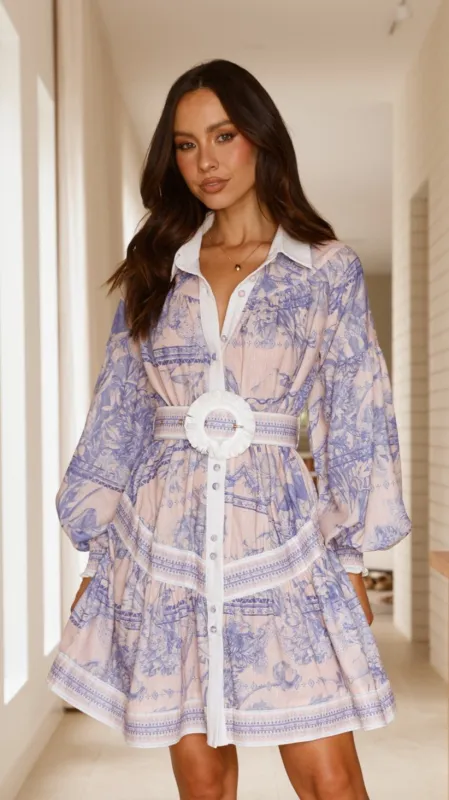 Zareen Long Sleeve Mini Dress - Bliss Doll sold by Billy J