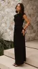Helana Off Shoulder Maxi Dress - Black sold by Billy J