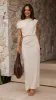 Helana Off Shoulder Maxi Dress - Oat sold by Billy J