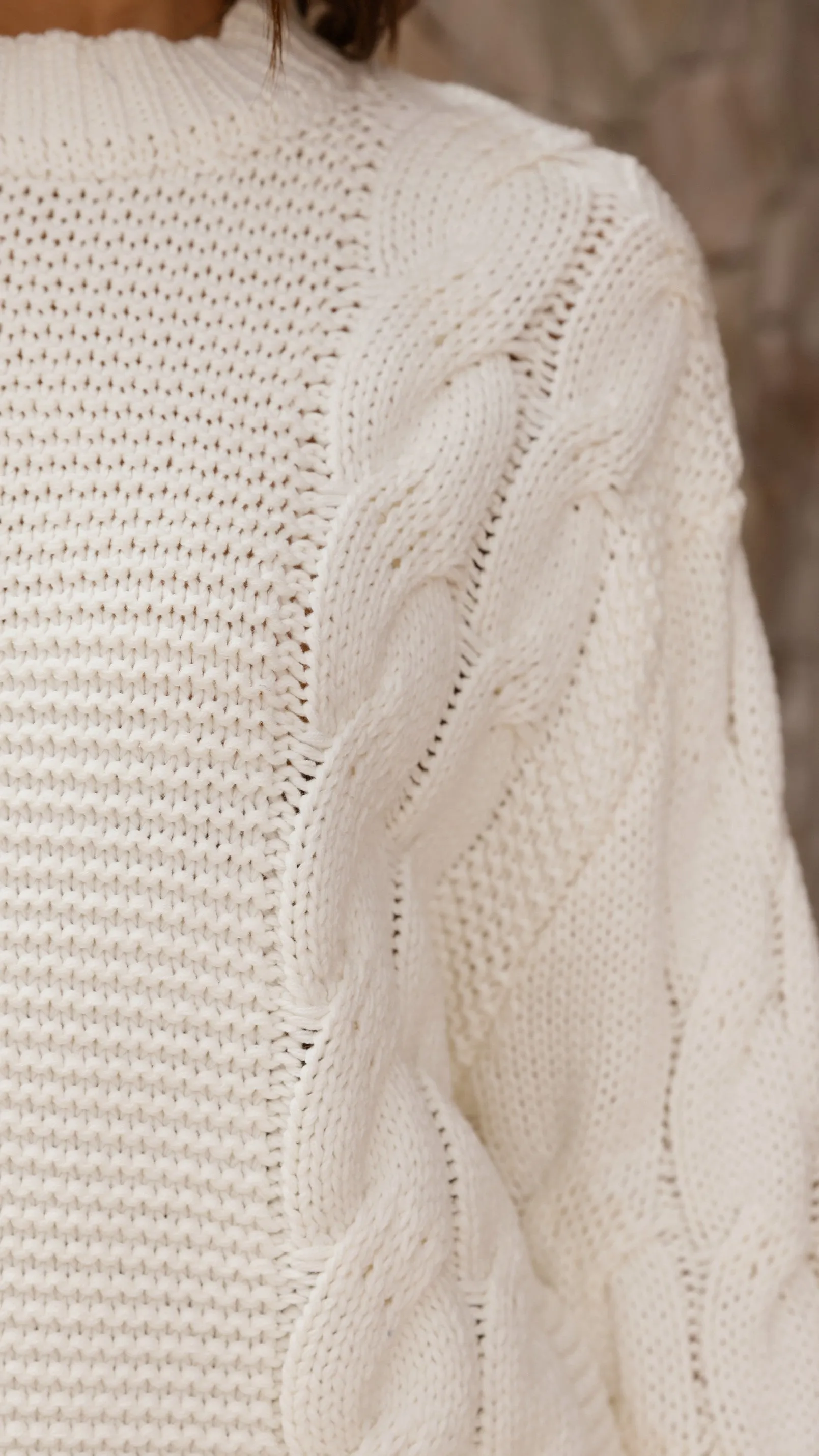 Candice Knit Sweater - Cream sold by Billy J product image thumbnail 5