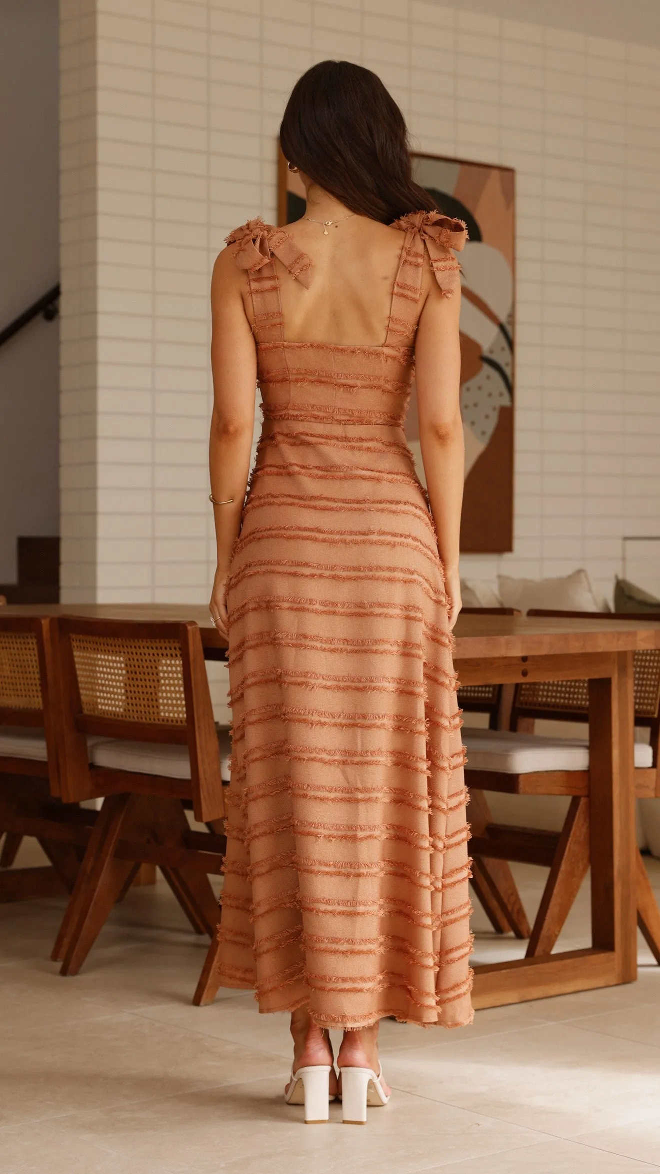 Dela Maxi Dress - Chocolate sold by Billy J product image thumbnail 2