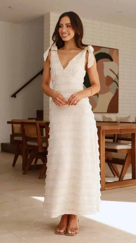 Dela Maxi Dress - Cream sold by Billy J