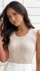 River Knit Tank - Nude sold by Billy J