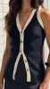 Hannah Knit Vest - Black/White sold by Billy J