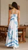 Kaethe Maxi Dress - White/Blue sold by Billy J