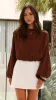 Katara Off Shoulder Top - Chocolate sold by Billy J