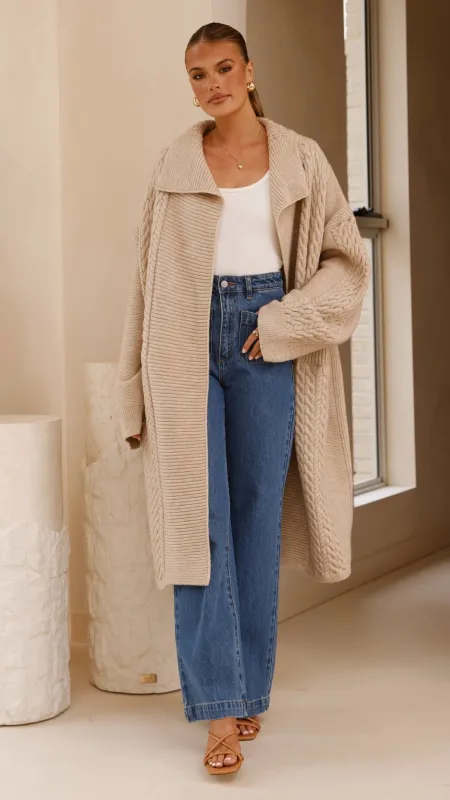 Sana Cardigan - Beige sold by Billy J