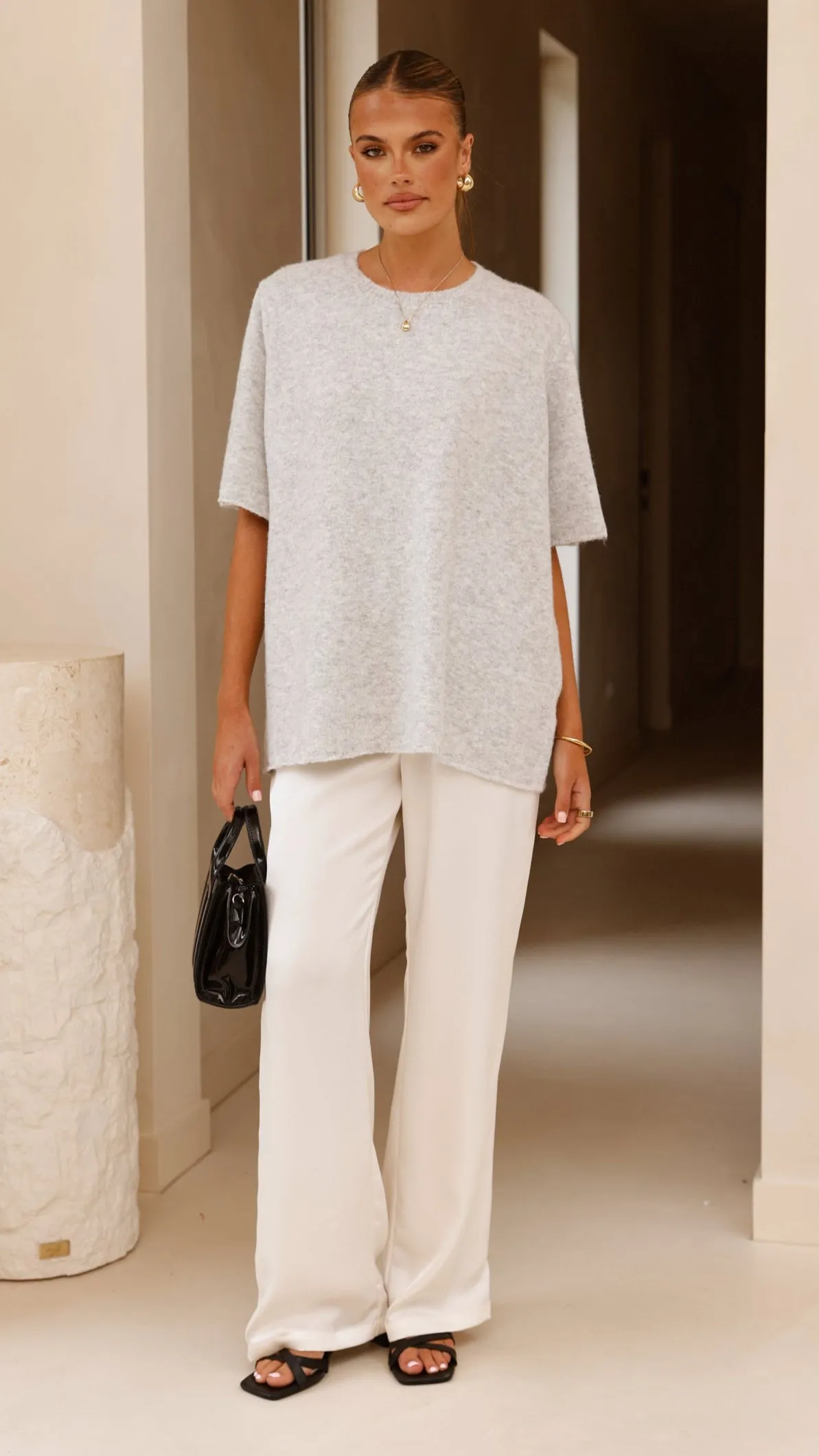 Tahlia Knit Top - Grey sold by Billy J product image thumbnail 4