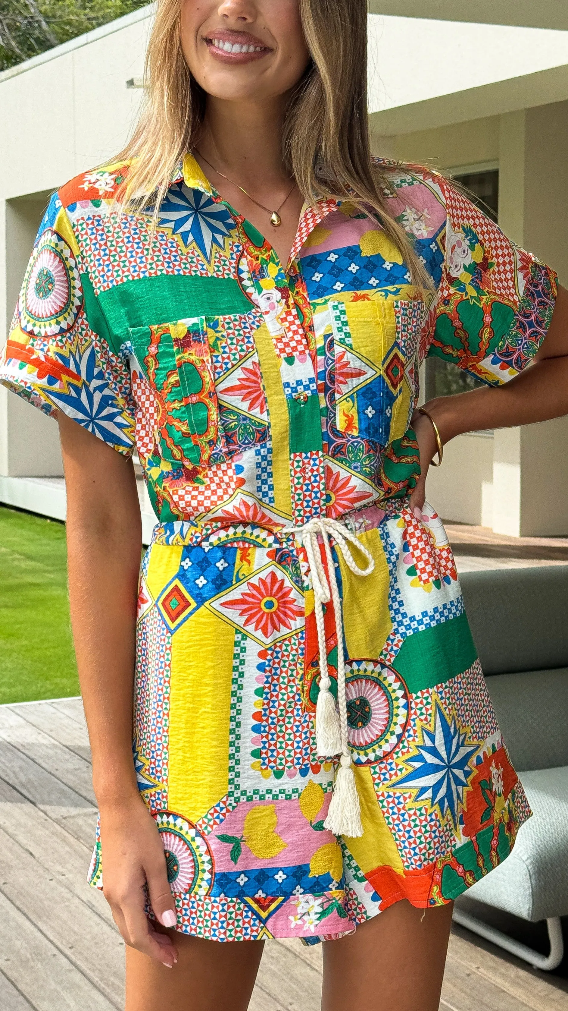 Rama Playsuit - Dazzle Print sold by Billy J product image thumbnail 4