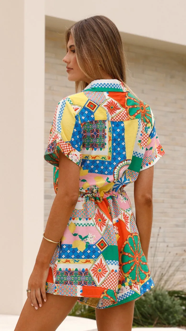Rama Playsuit - Dazzle Print sold by Billy J product image thumbnail 2