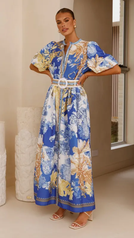 Vania Maxi Dress - Blue Doll sold by Billy J