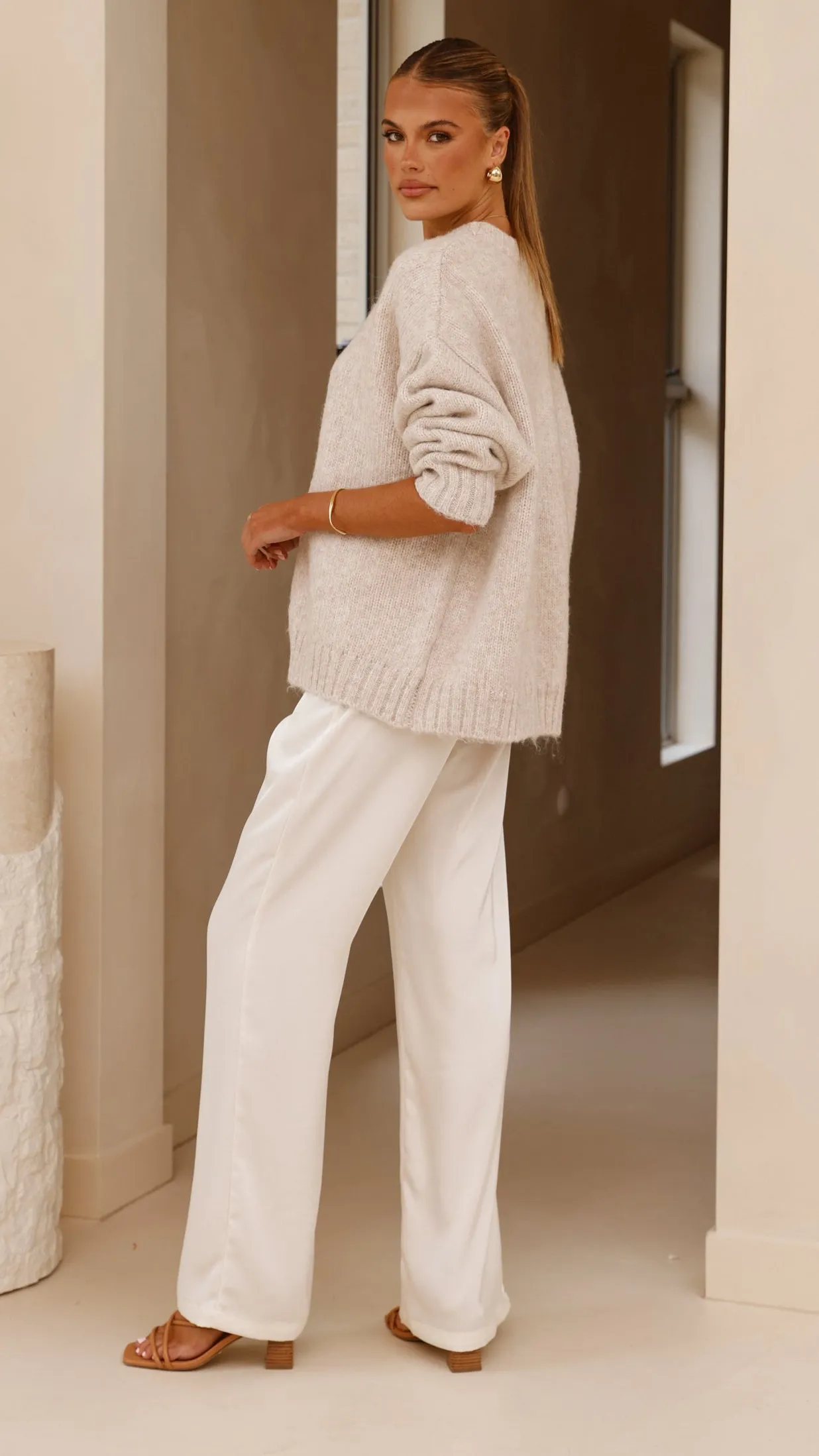 Mila Knit Jumper - Oatmeal sold by Billy J product image thumbnail 5