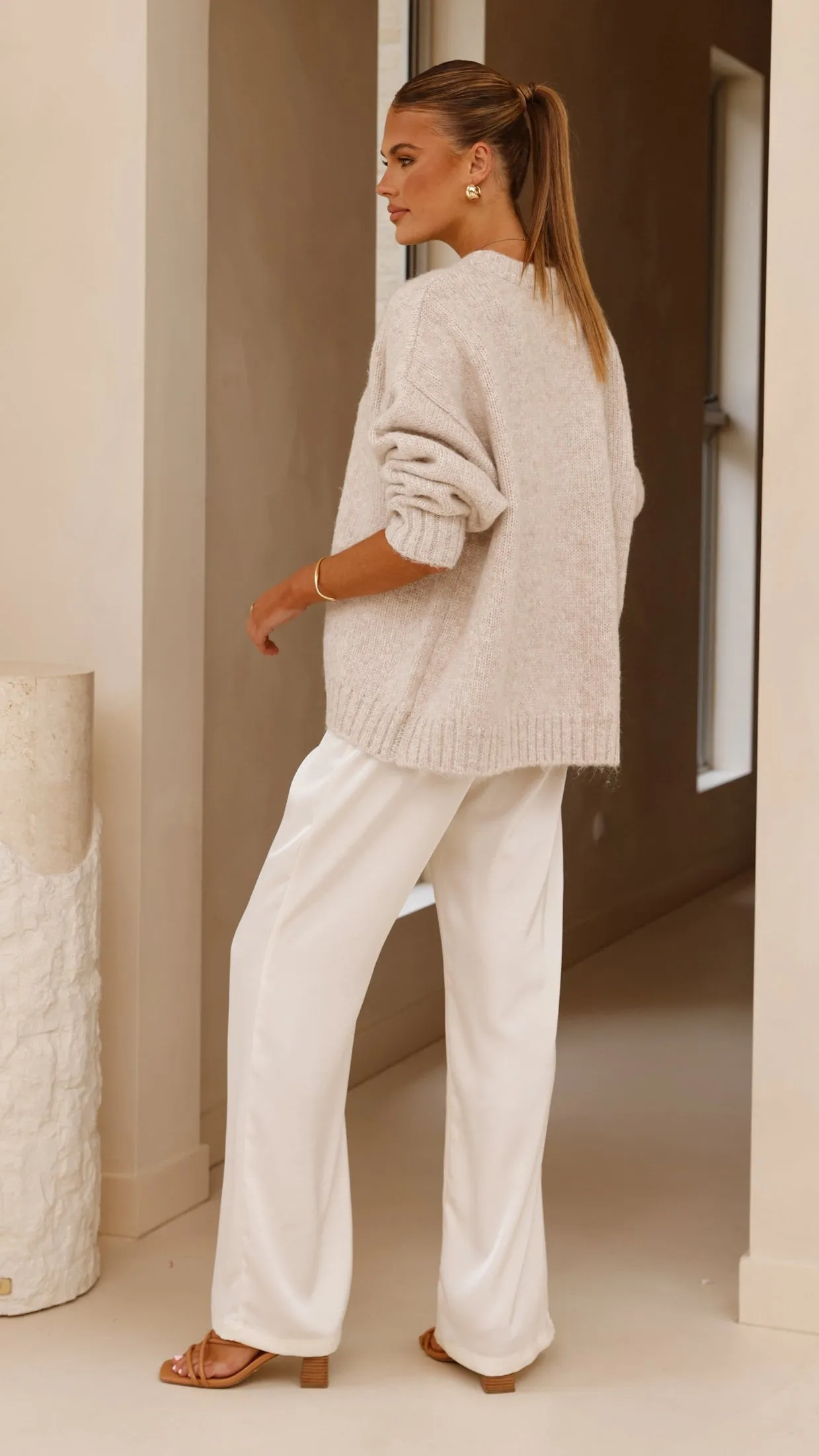 Mila Knit Jumper - Oatmeal sold by Billy J product image thumbnail 2