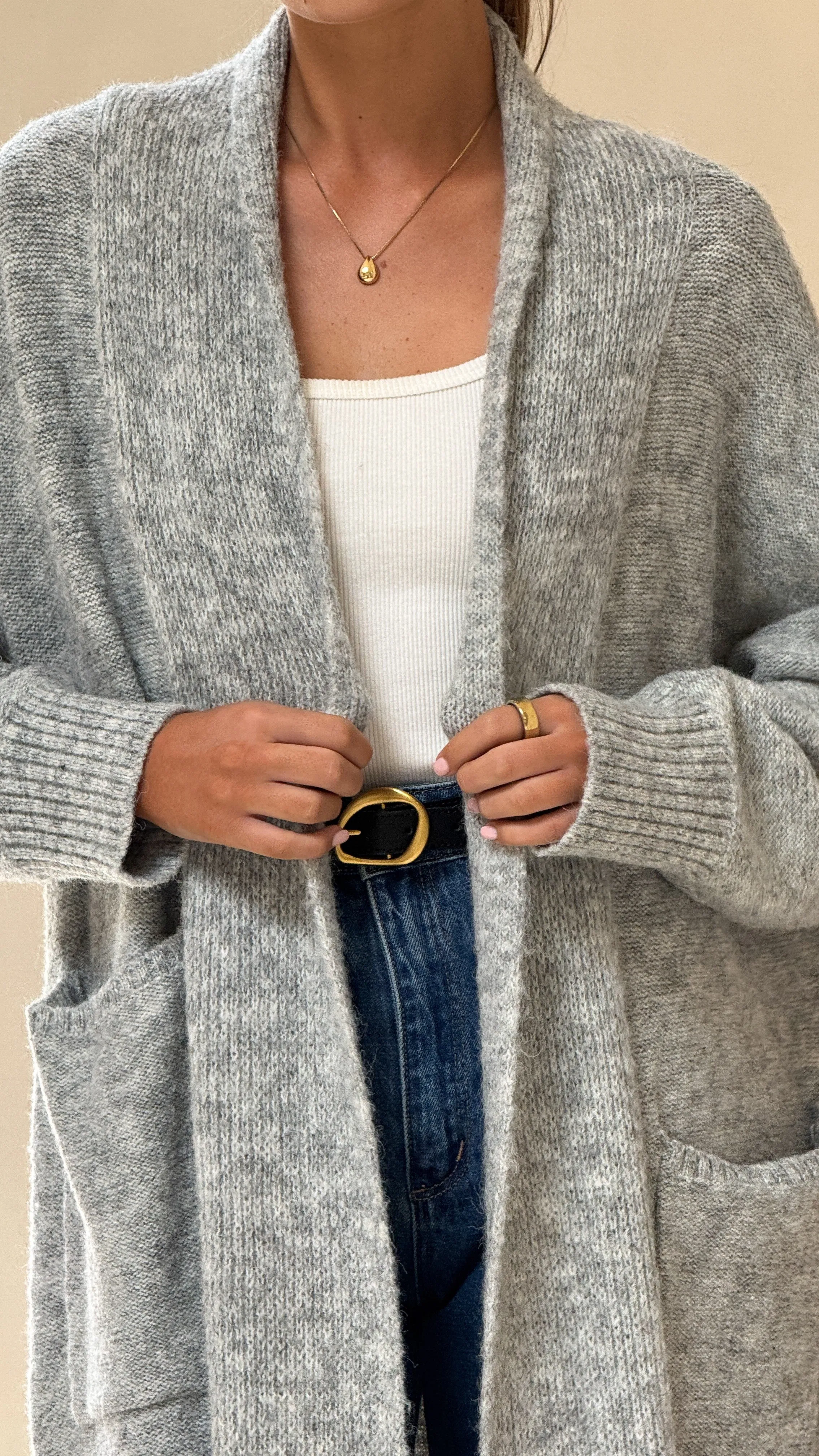 Myra Cardigan - Grey sold by Billy J product image thumbnail 4