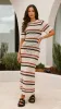Laylani Maxi Dress - Natural Stripe sold by Billy J