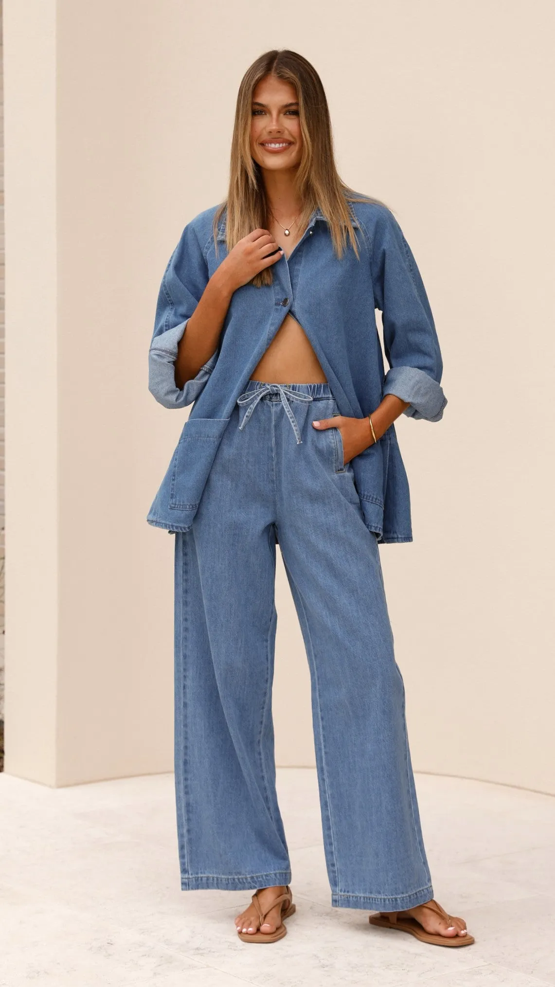 Darby Pant - Mid Blue Denim sold by Billy J product image thumbnail 5