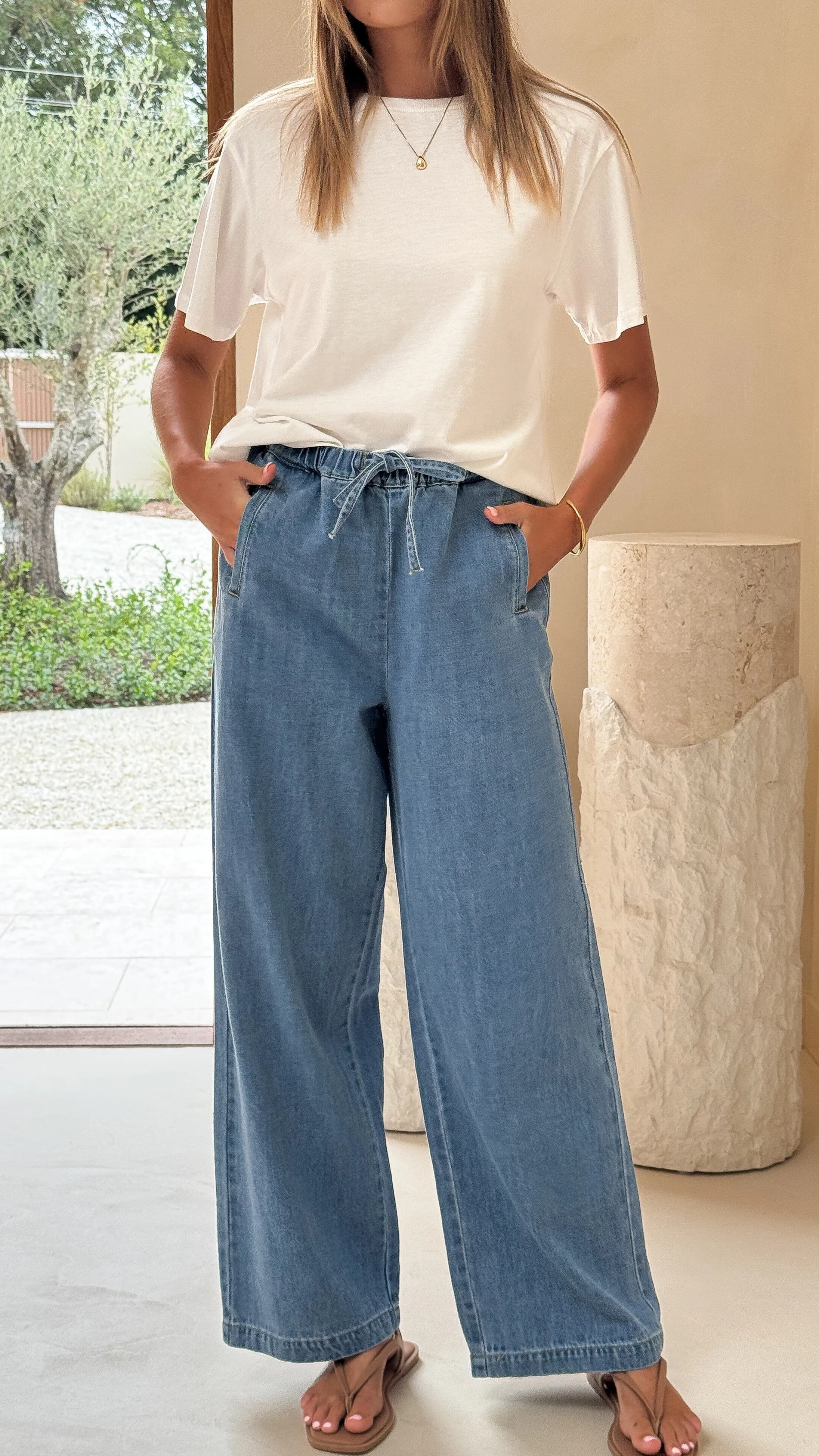 Darby Pant - Mid Blue Denim sold by Billy J product image thumbnail 3