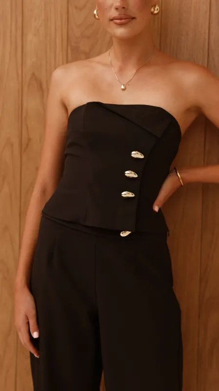 Payton Strapless Top - Black sold by Billy J