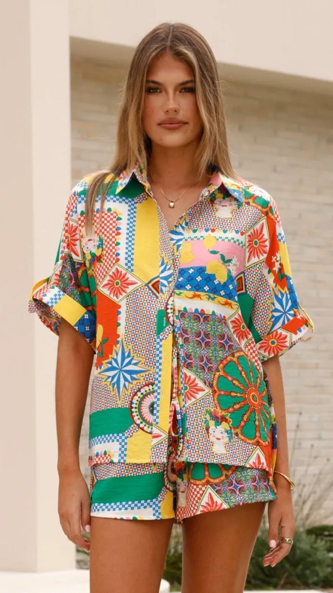 Freya Shorts - Dazzle Print sold by Billy J product image thumbnail 4