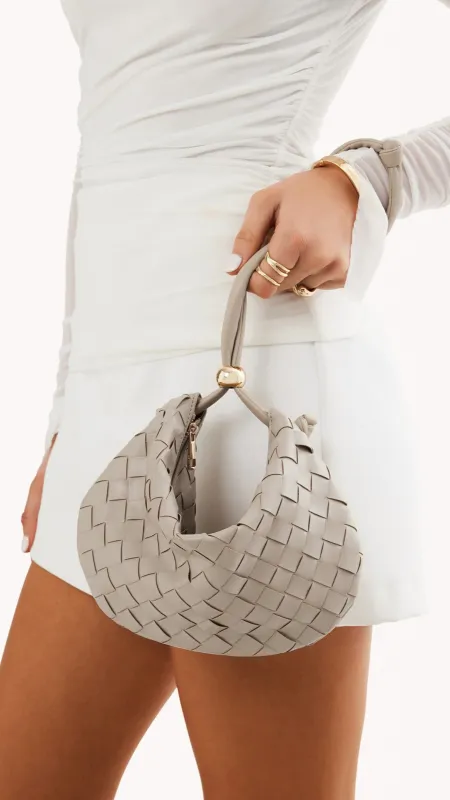 Kacey Handle Bag - Stone sold by Billy J