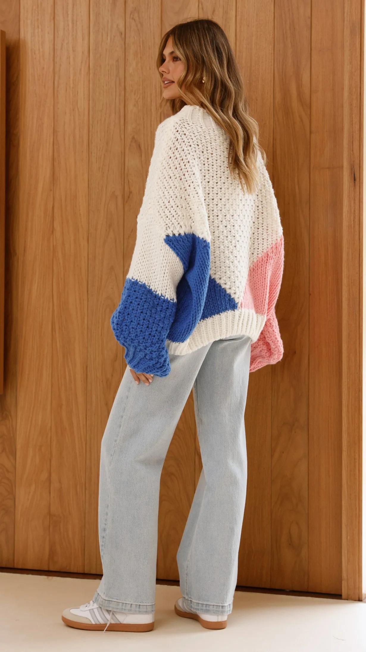 Nila Knit Sweater - White Multi sold by Billy J product image thumbnail 2