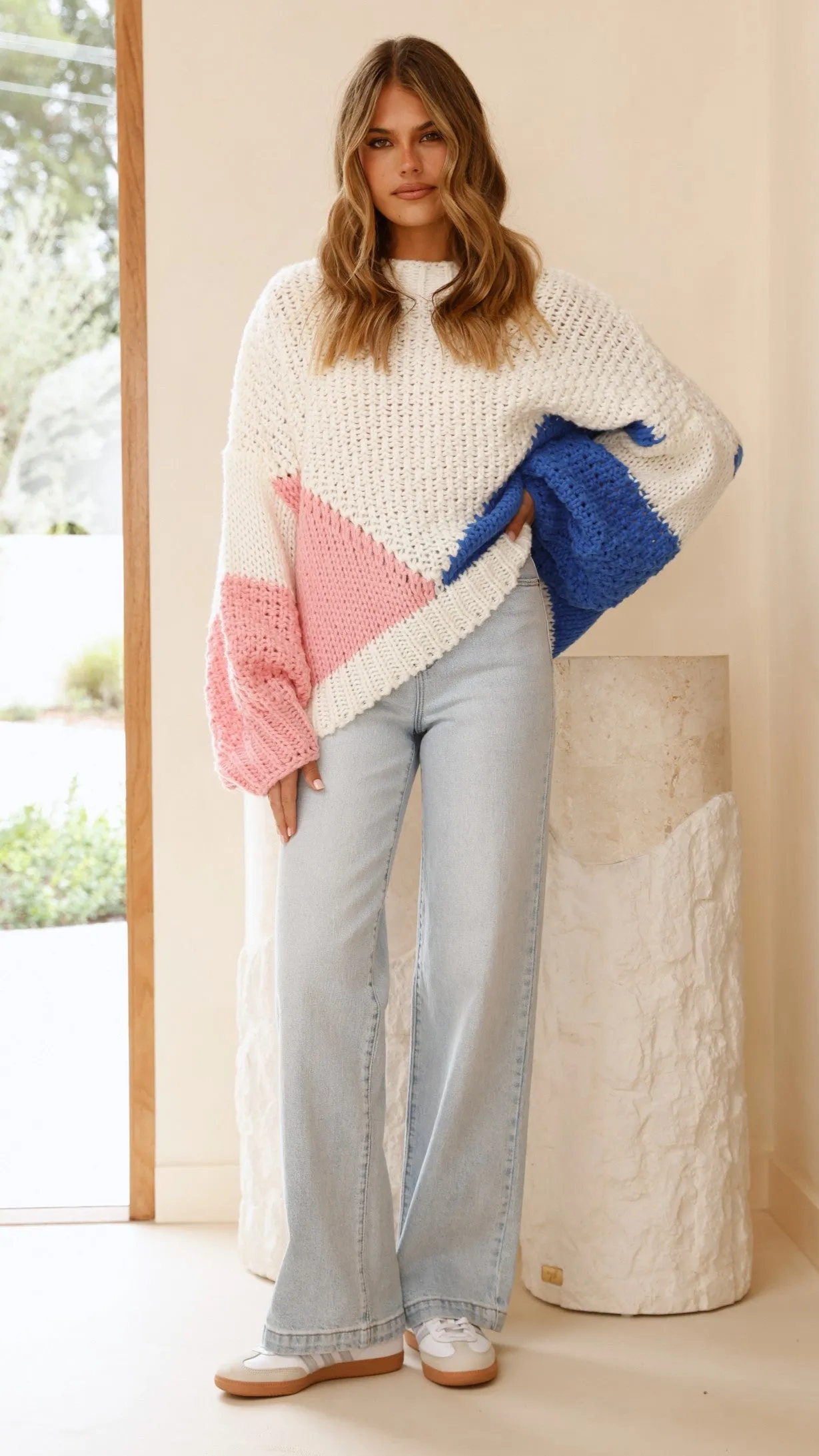 Nila Knit Sweater - White Multi sold by Billy J product image thumbnail 4